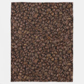 コーヒー豆 フリースブランケット (正面)