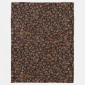 コーヒー豆 フリースブランケット (正面)