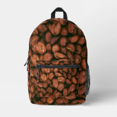 コーヒー豆 プリントバックパック (正面)