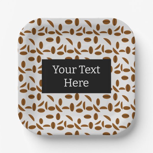コーヒー豆 ペーパープレート (正面)