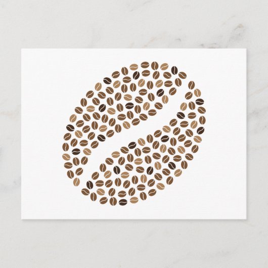 コーヒー豆 ポストカード (正面)