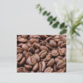 コーヒー豆 ポストカード (スタンド正面)