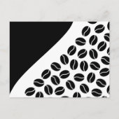 コーヒー豆 ポストカード (正面)