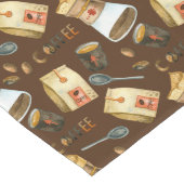 コーヒー豆 ポット 袋 スプーン柄 ロングテーブルランナー (コーナー)