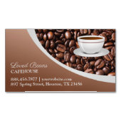 コーヒー豆 マグネット名刺 (正面)