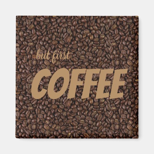 コーヒー豆 マグネット (正面)