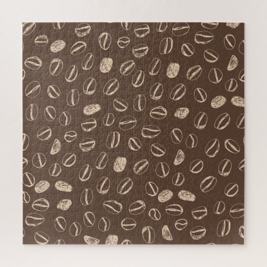 コーヒー豆:マンガのドードルヴィンテージ ジグソーパズル (縦)