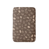 コーヒー豆：マンガのドードルヴィンテージ バスマット (正面縦)