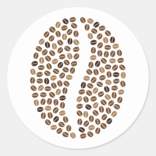 コーヒー豆 ラウンドシール (正面)