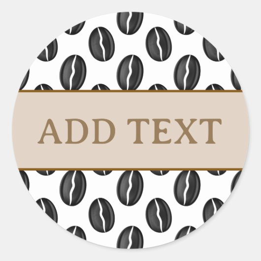 コーヒー豆 ラウンドシール (正面)