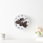 コーヒー豆 ラウンド壁時計 (ホーム)