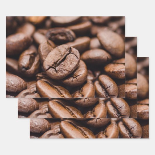 コーヒー豆 ラッピングペーパーシート (セット)