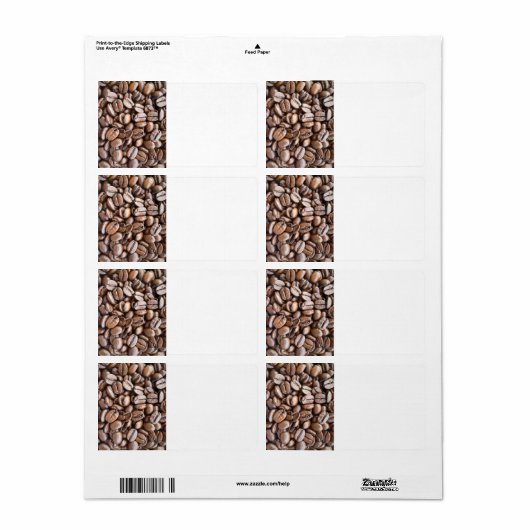 コーヒー豆 ラベル (フルシート)