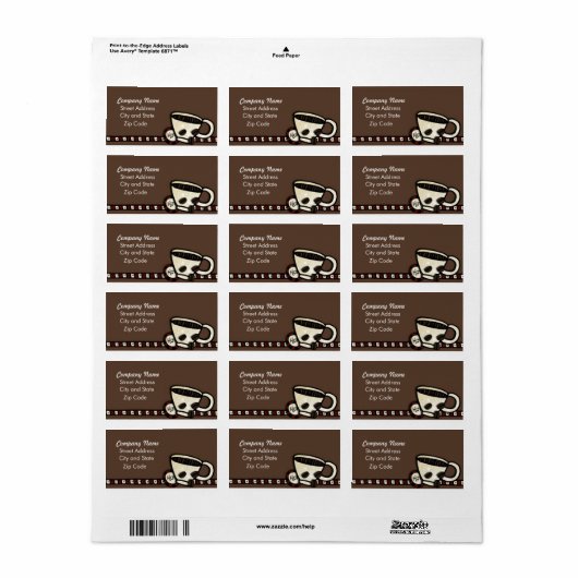 コーヒー豆 ラベル (フルシート)