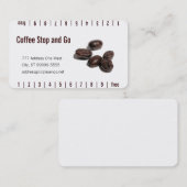 コーヒー豆 ロイヤリティカード (正面/裏面)