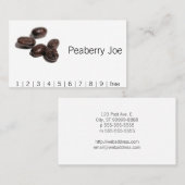 コーヒー豆 ロイヤリティカード (正面/裏面)