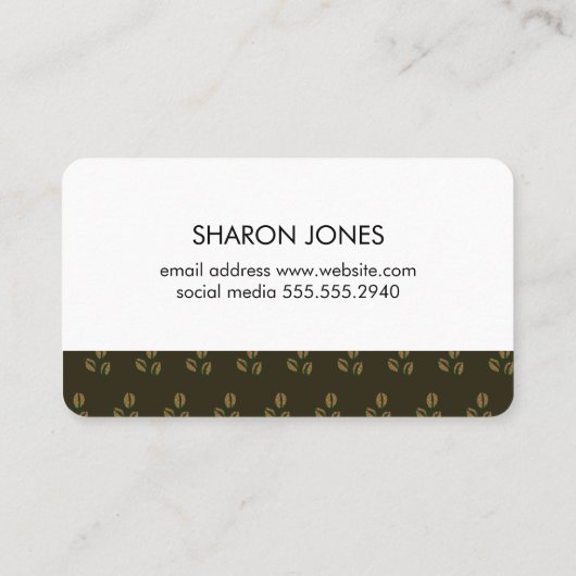 コーヒー豆 名刺 (裏面)