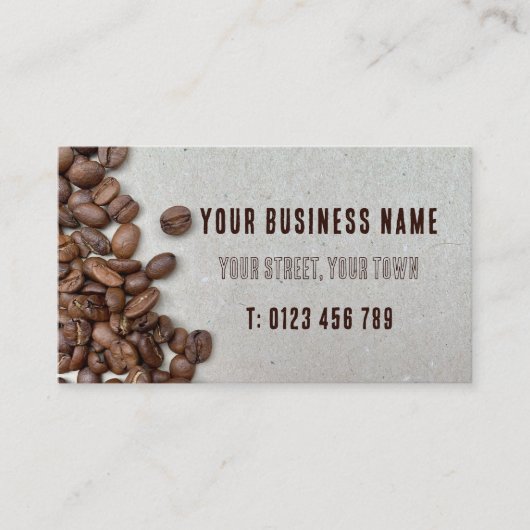 コーヒー豆 名刺 (正面)