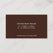 コーヒー豆 名刺 (裏面)