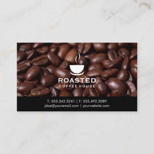 コーヒー豆 名刺 (正面)