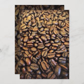 コーヒー豆 招待状 (正面/裏面)