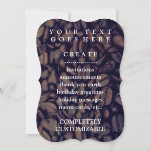 コーヒー豆 招待状