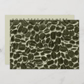 コーヒー豆 招待状 (正面/裏面)