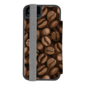 コーヒー豆 INCIPIO iPhoneウォレットケース (フォリオ裏面)