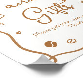 コーヒー赤ちゃんシャワーブック&ギフト ポスター (角)