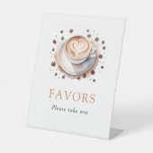 コーヒー赤ちゃんシャワー好意パーティーのサイン 台座サイン (正面)