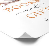 コーヒー赤ちゃんシャワー本とギフトサイン ポスター (角)