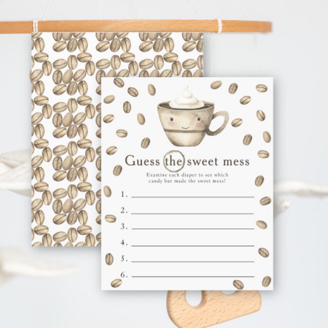 コーヒー赤ちゃんシャワー甘い混乱ゲームを推測 (クリエイターアップロード済み)