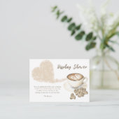 コーヒー赤ちゃんシャワー表示シャワー エンクロージャーカード (スタンド正面)