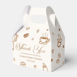 コーヒー赤ちゃんシャワー フェイバーボックス