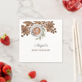 コーヒー赤ちゃんシャワー – ベビーは醸造 スタンダードカクテルナプキン (インサイチュ)