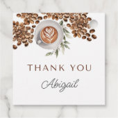 コーヒー赤ちゃんシャワー – ベビーは醸造 フェイバータグ (裏面)