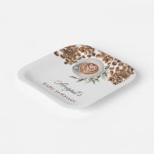 コーヒー赤ちゃんシャワー – ベビーは醸造 ペーパープレート (傾斜あり)