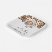 コーヒー赤ちゃんシャワー – ベビーは醸造 ペーパープレート (傾斜あり)