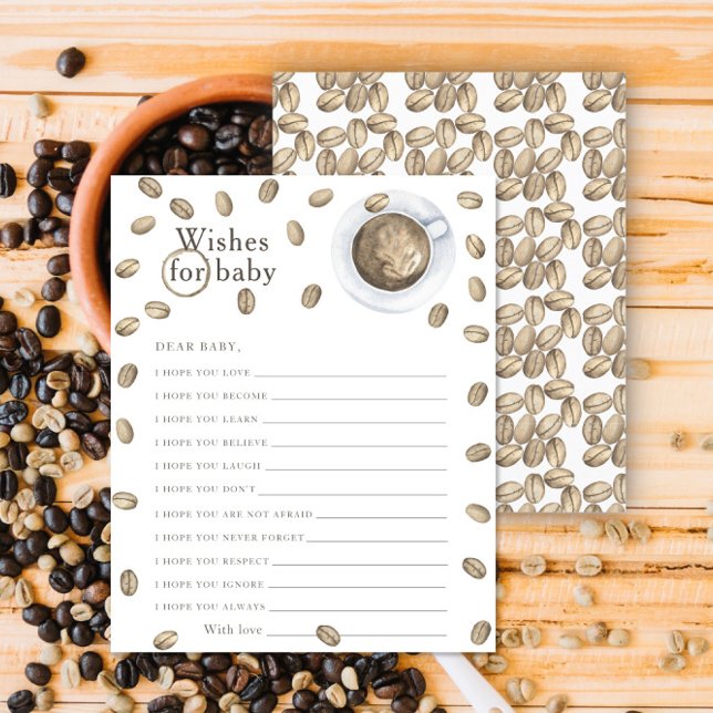 コーヒー赤ちゃんシャワー – ベビー願い (クリエイターアップロード済み)