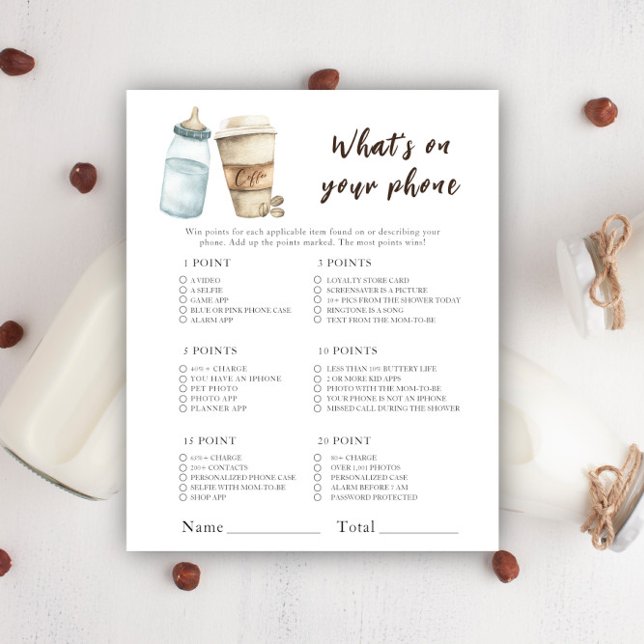 コーヒー赤ちゃんシャワー – 携帯ゲームの内容 (クリエイターアップロード済み)