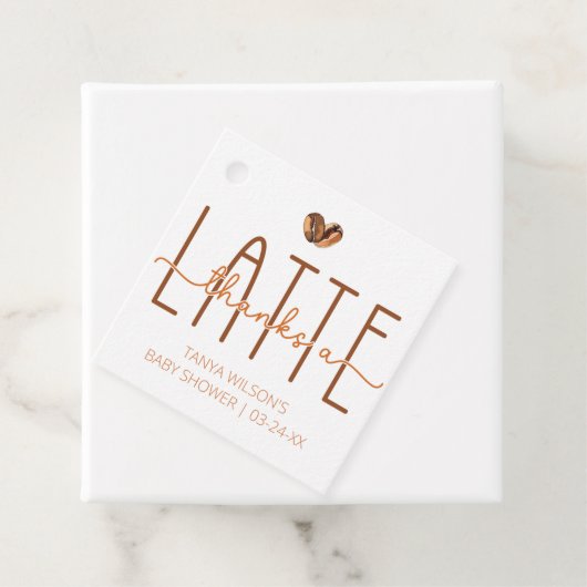 コーヒー赤ちゃん感謝していシャワーAラテ フェイバータグ (インサイチュ)