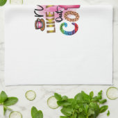 コーヒー走からのあなたはのようなコーヒーアート キッチンタオル (折り畳み)