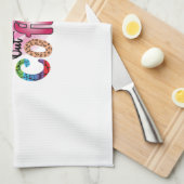 コーヒー走からのあなたはのようなコーヒーアート キッチンタオル (四つ折り)