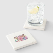 コーヒー走からのあなたはのようなコーヒーアート ストーンコースター (横)