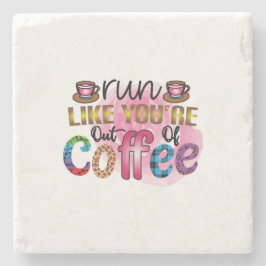 コーヒー走からのあなたはのようなコーヒーアート ストーンコースター