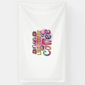 コーヒー走からのあなたはのようなコーヒーアート 横断幕 (縦)