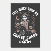 コーヒー走とカオスとキャンディの上のこの魔女 ポストイット (正面)