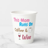 コーヒー走とワインの母親 紙コップ (正面)