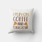 コーヒー走と皮肉を言う クッション (裏面)