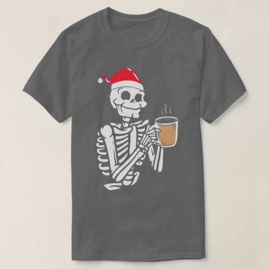 コーヒー走を飲む Tシャツ (デザイン正面)